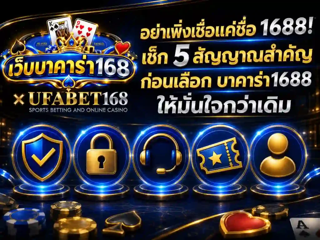 เช็ก 5 สัญญาณ แยกเว็บ บาคาร่า1688 จริงของเครือ